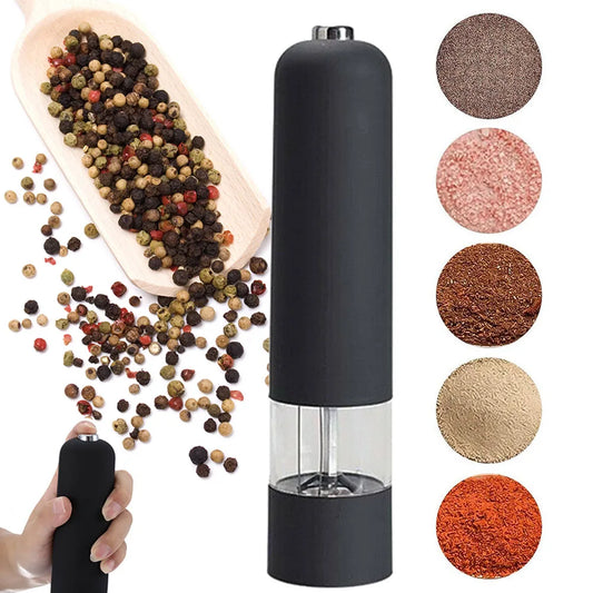 Black Electric Automatic Salt and Pepper