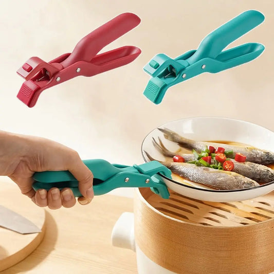 Multifunction Kitchen Bowl Clip Durable Silicone Anti Scalding Clip Non-slip Meal Bowls Tongs Pot Clips Gripper Kitchen Tools